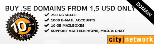 Buy .SE domains for as low as 1.5 USD